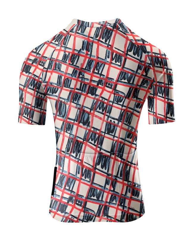 ROCKBROS Women's Avant-Garde Hand-Drawn Plaid Artistic Aero Set