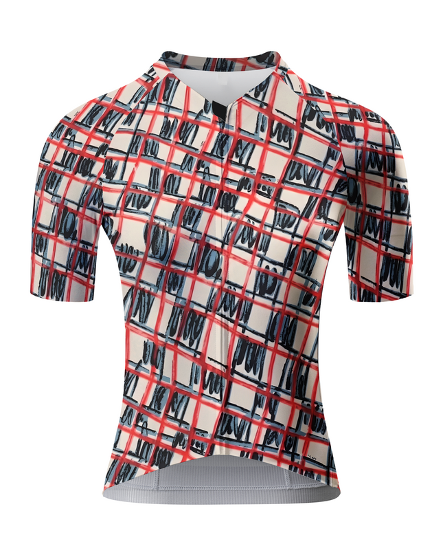 ROCKBROS Women's Avant-Garde Hand-Drawn Plaid Artistic Aero Set