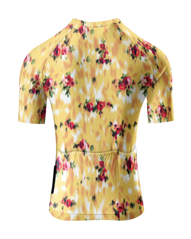 ROCKBROS Women's Golden Meadow Retro Floral Performance Cycling Jersey