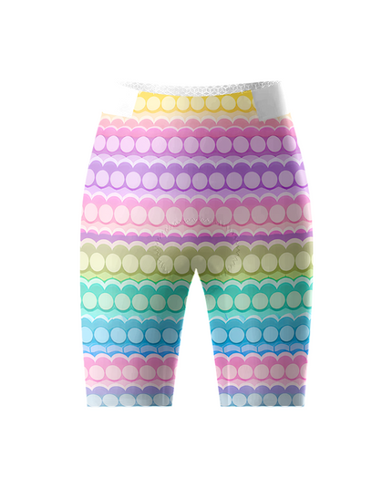ROCKBROS Women's Neon Retro Pop Cycling Shorts