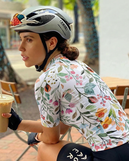 ROCKBROS Women's "Floral Bloom" All-Weather Artistic Pro Aero Jersey