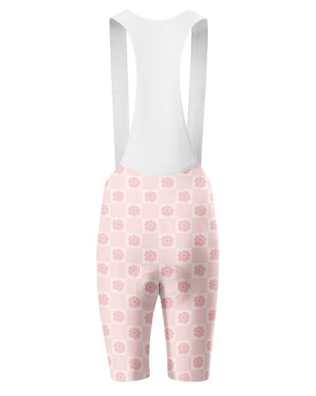 ROCKBROS Women's Pastel Checkerboard Daisy Soft-Girl Aesthetic Set