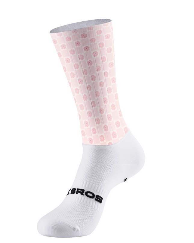 ROCKBROS Women's Pastel Checkerboard Daisy Soft-Girl Aesthetic Set