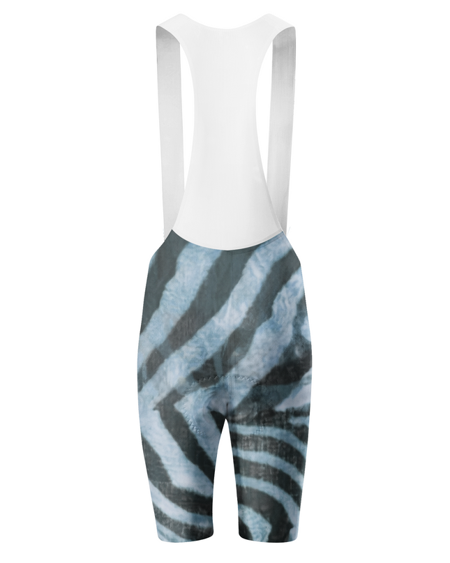 ROCKBROS Women's Frosted Zebra Full-Print Pro Bib Shorts