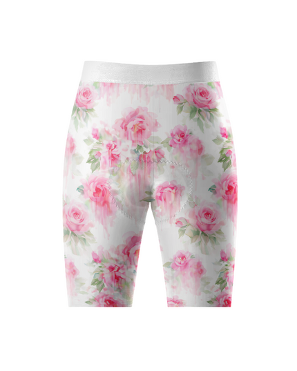 ROCKBROS Women's Watercolor Rose Bloom Cycling Shorts