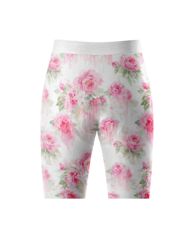 ROCKBROS Women's Watercolor Rose Bloom Cycling Shorts