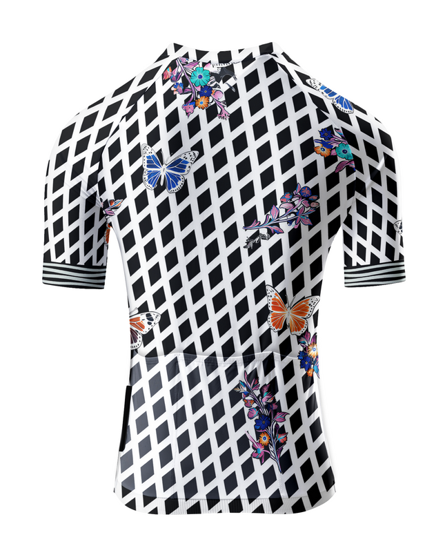 ROCKBROS Women's Enchanted Monarch Harlequin Butterfly Pro Jersey