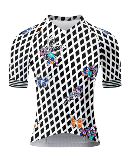 ROCKBROS Women's Enchanted Monarch Harlequin Butterfly Pro Jersey