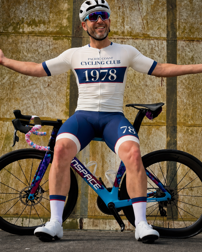 ROCKBROS Men's Pacific Coast 1978 Throwback Cycling Jersey