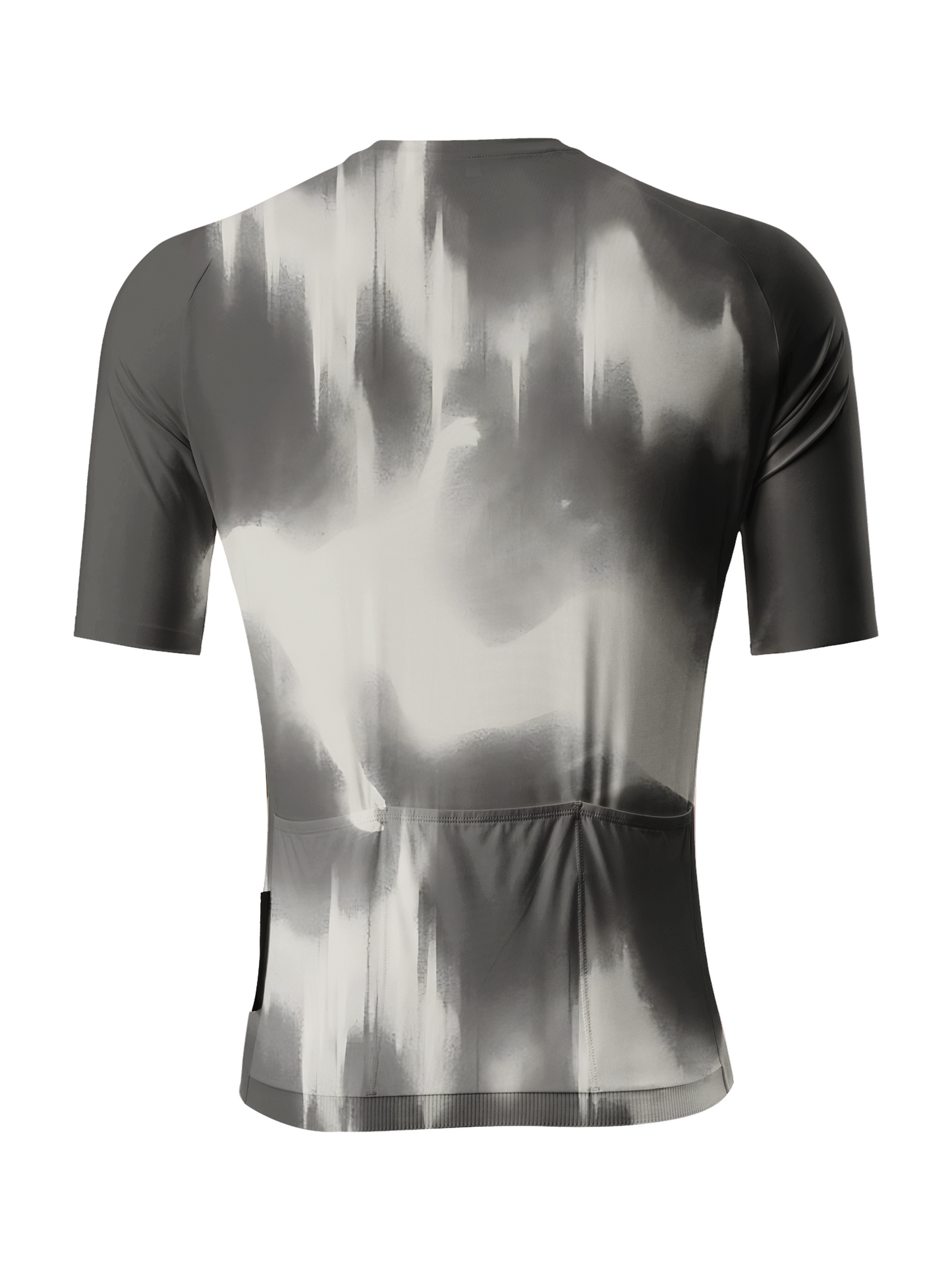 RockBros Men's "Monochrome Motion"Kinetic Liquid Art Cycling Jersey