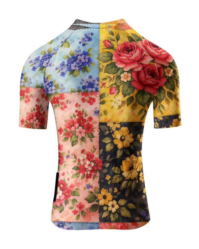 ROCKBROS Women's Heirloom Patchwork Split-Design Pro Bib Shorts