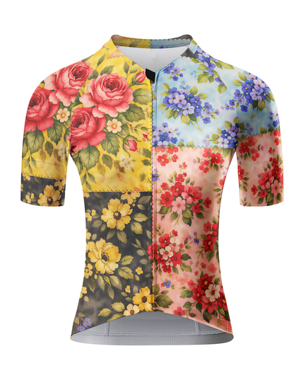 ROCKBROS Women's Heirloom Patchwork Split-Design Pro Bib Shorts