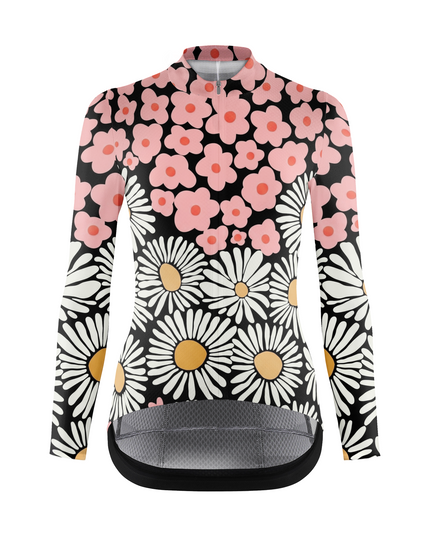 ROCKBROS Women Floral Long Sleeve Cycling Jersey