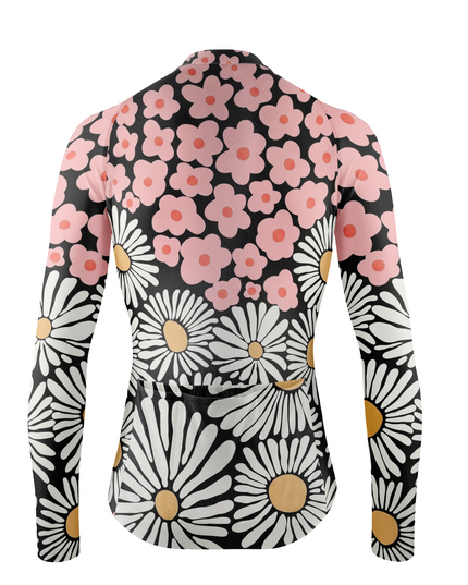 ROCKBROS Women Floral Long Sleeve Cycling Jersey