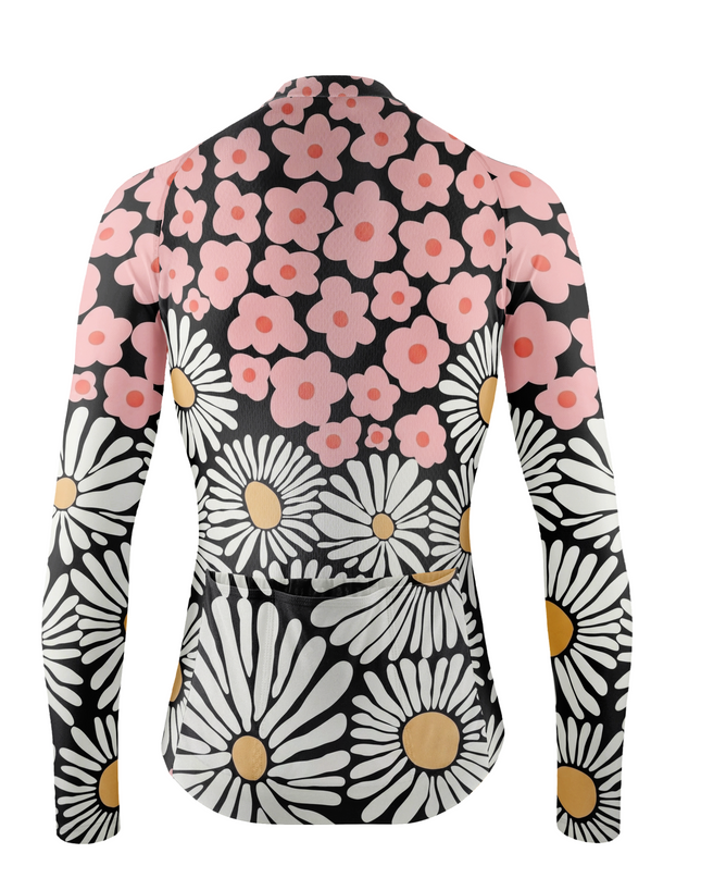 ROCKBROS Women Floral Long Sleeve Cycling Jersey