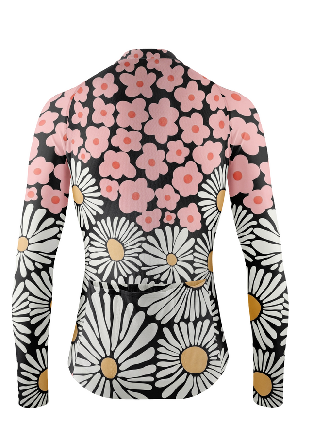 ROCKBROS Women Floral Long Sleeve Cycling Jersey