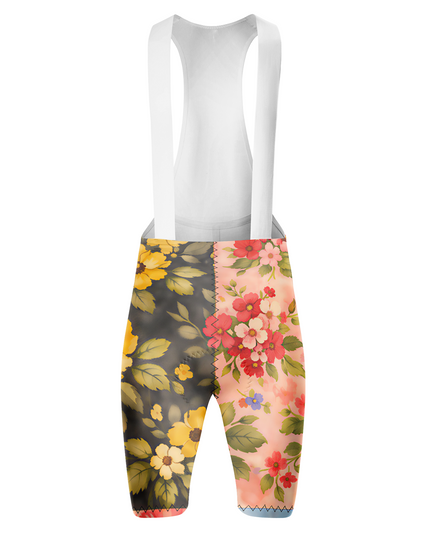 ROCKBROS Women's Heirloom Patchwork Split-Design Pro Bib Shorts