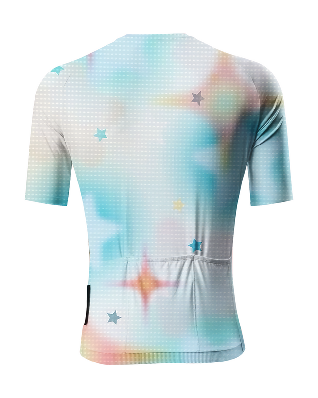 RockBros Women's "Cosmic Candy" Vibrant Star-Burst Cycling Jersey