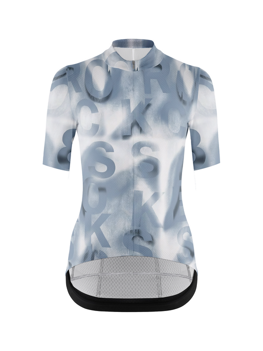 RockBros Men's "Sonic Type" Deconstructed Typography Performance Cycling Jersey