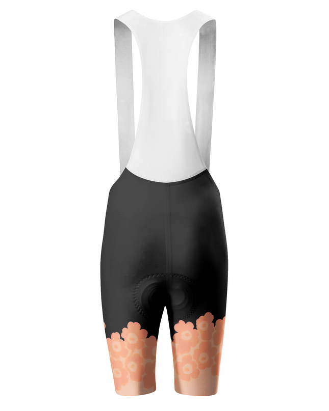 ROCKBROS Women's Midnight Bloom Floral-Leg Pro Cycling Bibs