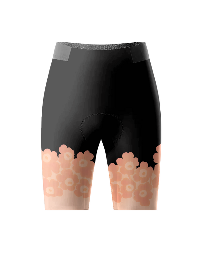 ROCKBROS Women's Retro Psychedelic Floral & Checkerboard Aero Cycling Set