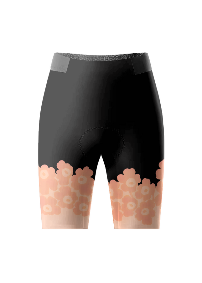 ROCKBROS Women's Retro Psychedelic Floral & Checkerboard Aero Cycling Set