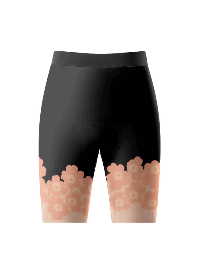 ROCKBROS Women's Retro Psychedelic Floral & Checkerboard Aero Cycling Set