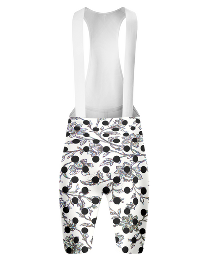 ROCKBROS Women's Midnight Rose Floral-Accent Pro Bib Shorts