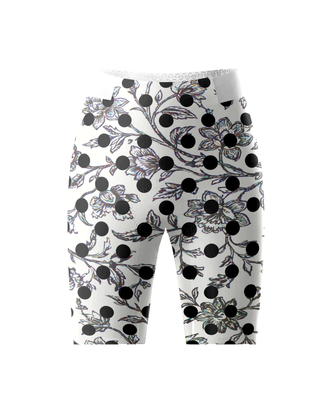 ROCKBROS Women's Midnight Rose Floral-Accent Pro Cycle Shorts
