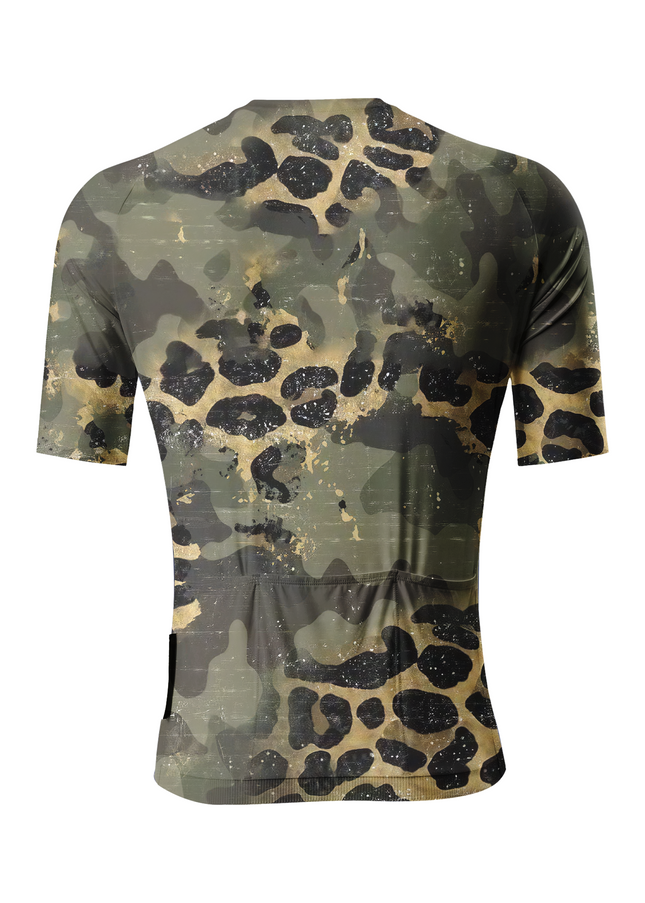 ROCKBROS Men's Tactical Leopard Distressed Pro Jersey