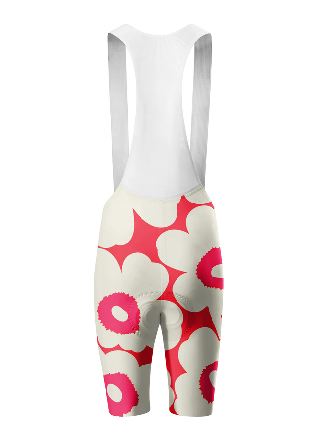 ROCKBROS Women's Retro Poppy Bloom High-Performance Cycling Bibs
