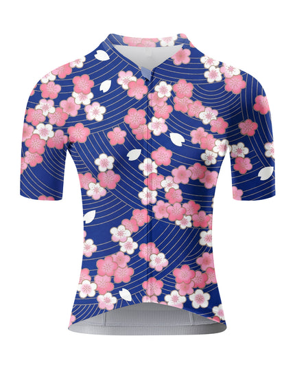 ROCKBROS Women's Japanese Sakura Floral Breathable Cycling Jersey