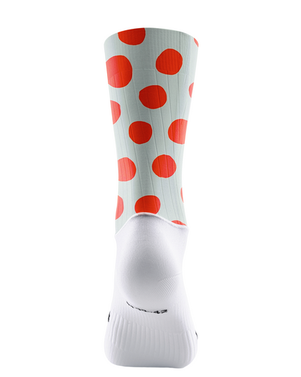 ROCKBROS Women's Bold Orange Polka Dot Padded Compression Cycling Shorts