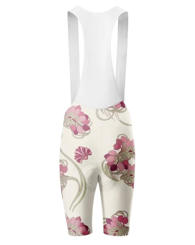 ROCKBROS Women's Art Nouveau Floral Padded Bib Cycling Bibs