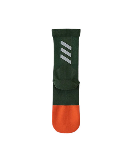 One Size Reflective Stripe Mid-Calf Cycling Socks