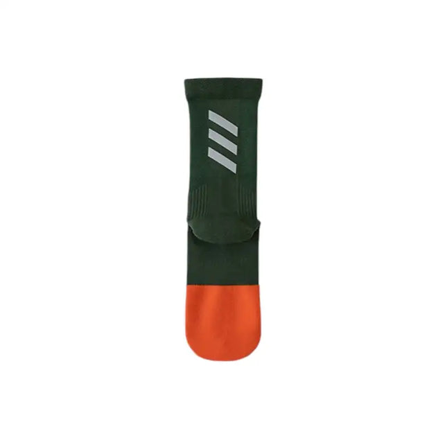 One Size Reflective Stripe Mid-Calf Cycling Socks