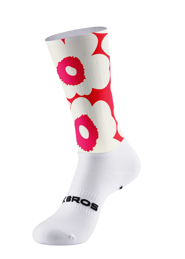 ROCKBROS Women's Retro Poppy Bloom High-Visibility Pro Aero Cycling Set