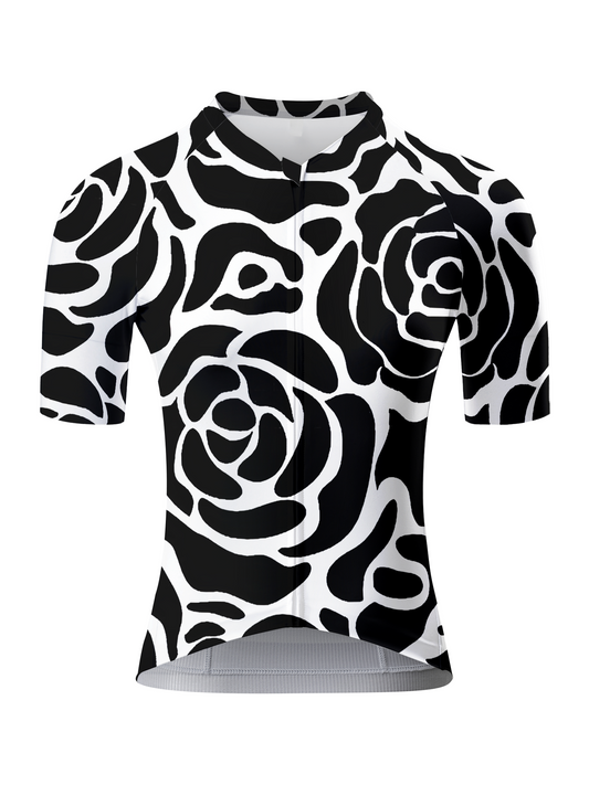 ROCKBROS Women's Noir Abstract Rose Flow Pro Aero Cycling Jersey