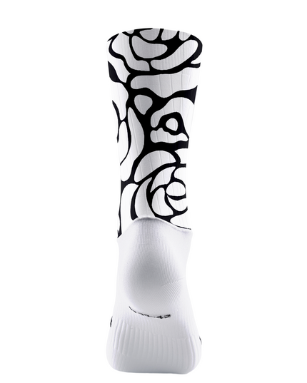 ROCKBROS Noir Abstract Rose Aerodynamic Mesh Socks