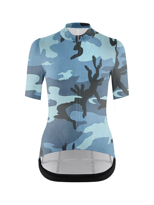 RockBros Men's "Azure Stealth" Fluid Camouflage Performance Cycling Jersey