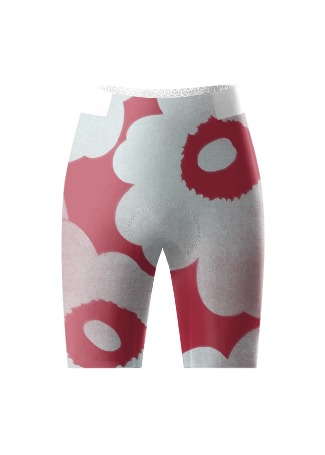ROCKBROS Women's Nordic Bloom Full-Print Pro Cycle Shorts