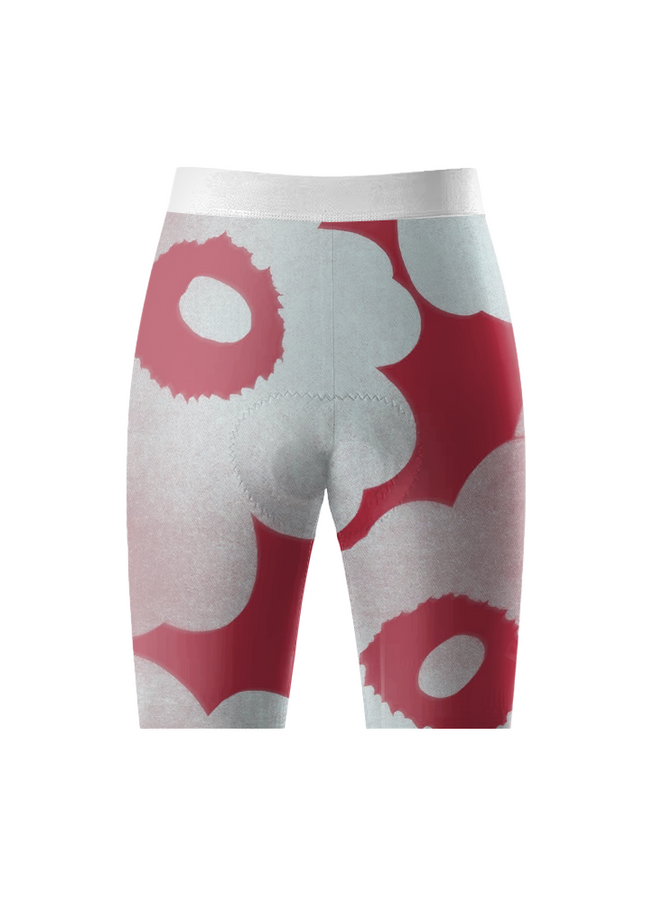 ROCKBROS Women's Nordic Bloom Full-Print Pro Cycle Shorts