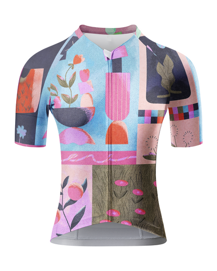 ROCKBROS Women's Avant-Garden Geometric Art Pro Jersey