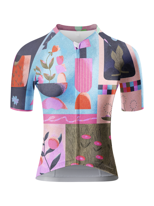 ROCKBROS Women's Avant-Garden Geometric Art Pro Jersey