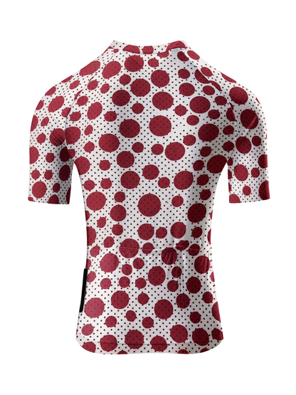ROCKBROS Women's Red-Dot Illusion Op-Art Pro Jersey