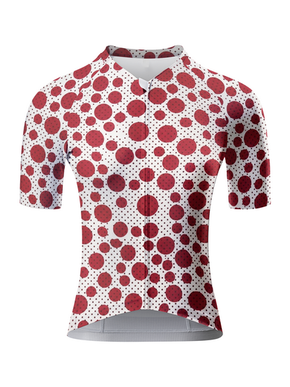 ROCKBROS Women's Red-Dot Illusion Op-Art Pro Jersey