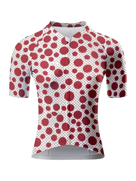 ROCKBROS Women's Red-Dot Illusion Op-Art Pro Jersey