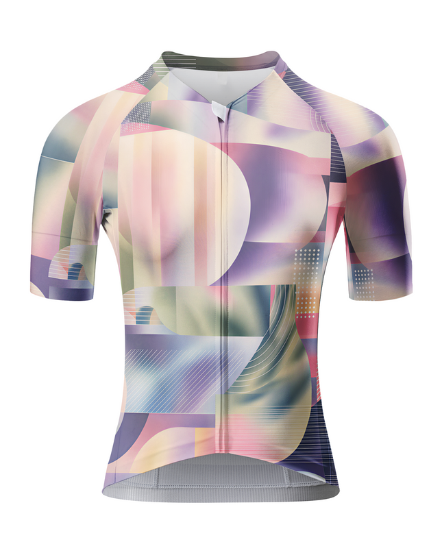 ROCKBROS Women's Red-Dot Illusion Op-Art Pro Jersey
