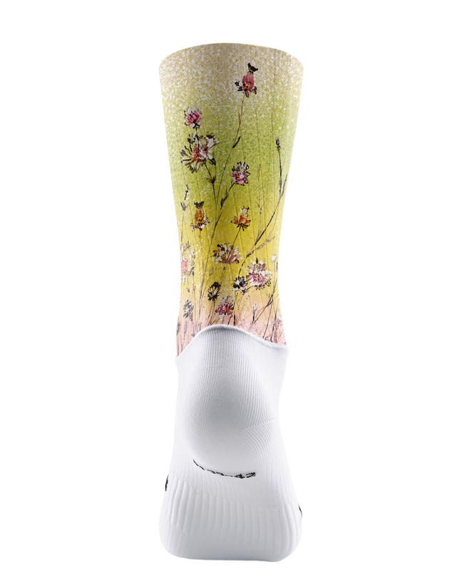 ROCKBROS Pastoral Meadow Wild Blossom Performance Cycling Socks