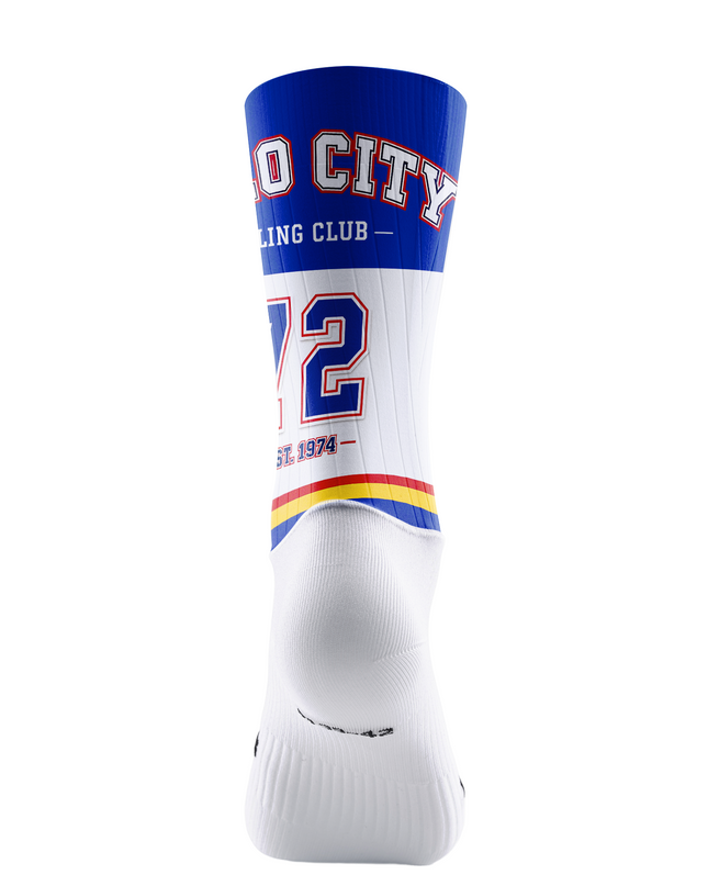 ROCKBROS Velo Club Retro Number 72 Striped Mid-Calf Cycling Socks